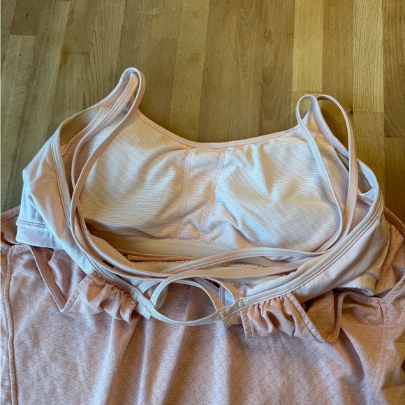 ATHLETA XL Women’s Hidden Agenda Tank Top Pink Built in Sports Bra - Picture 5 of 9